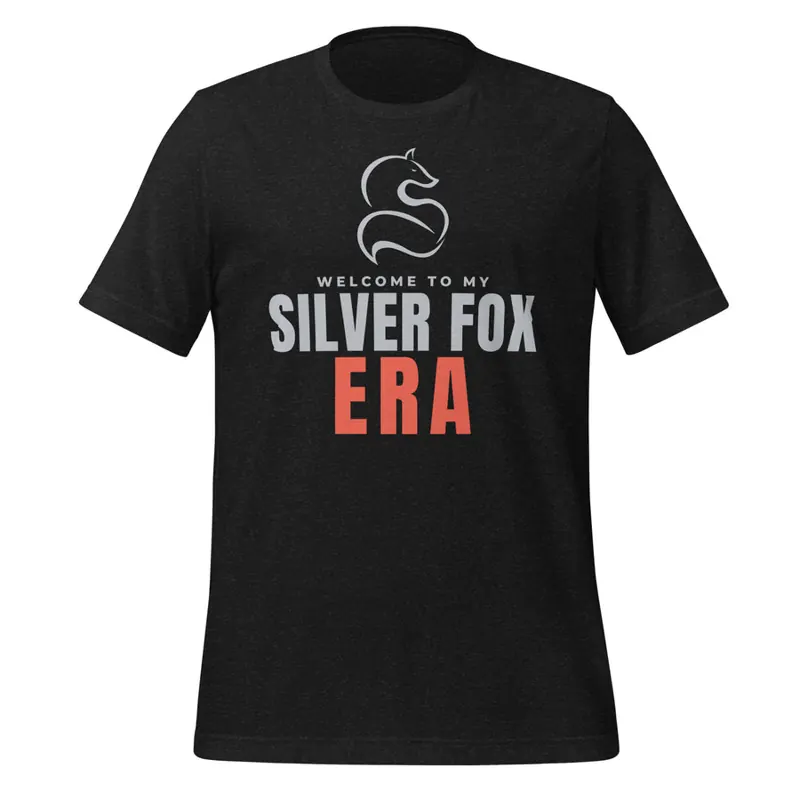 Silver Fox Era Tee, Black Heather