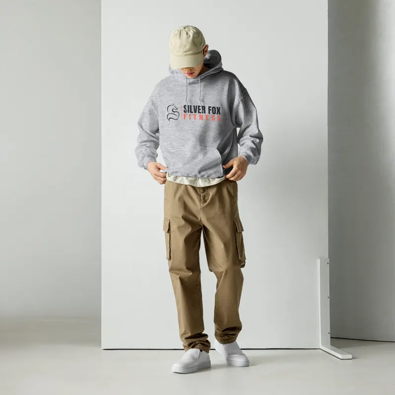 Silver Fox Fitness Hoodie, Sport Grey